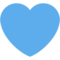Blue Heart emoji on Twitter